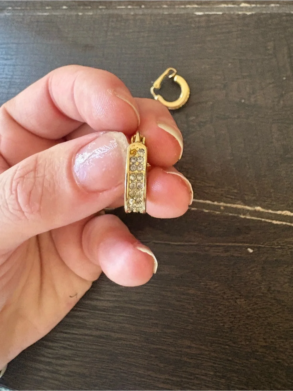 Dior gold tone